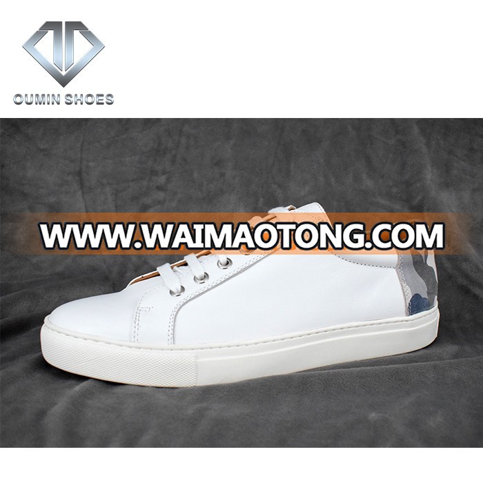 Hot selling men leather sport shoes custom sneaker manufacturers